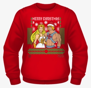 He Man She Ra Christmas Faux Sweater - Ac/dc Sweatshirt A Very Ac/dc Xmas