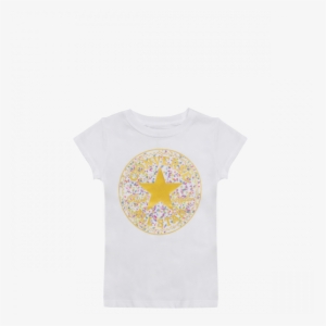 Girls Birthday Confetti Chuck Patch Junior T Shirt - Circle