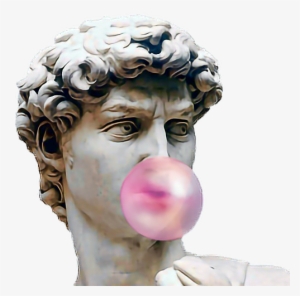 vaporwave statue bust bubblegum bubble gum vaporwaveaes - statue bubblegum