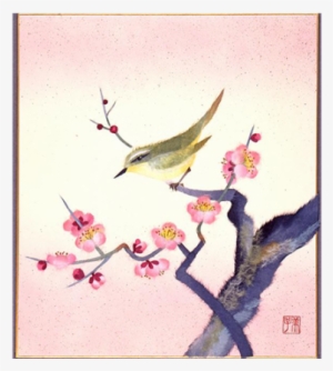 We've Simplified Washi Paper Art For You - Plum Blossom With Bush Warbler