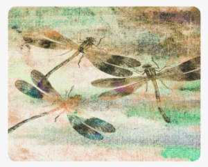 Mauritius Vintage Dragonflies Qr Rectangle Mousepad - Mauritius Vintage Dragonflies Colours Laptop Sleeve