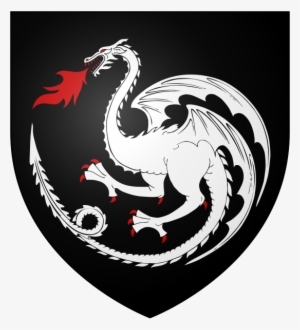 One Of Aegon Iv's Many Bastards, Most Known For Being - White Dragon Coat Of Arms