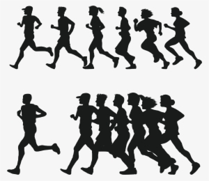 Running Silhouette - Running Silhouette Running Figures