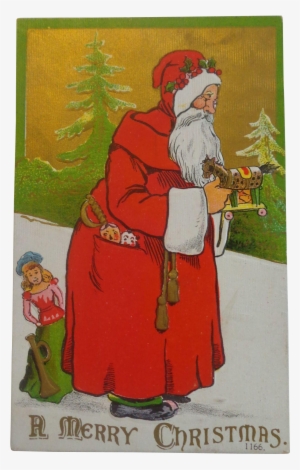 Art Print: Lantern Press' Christmas Greeting - Santa