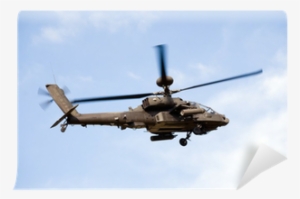 Apache Helicopter Sticker (rectangle)