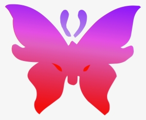 Pink Butterfly - Contorno De Mariposas A Color