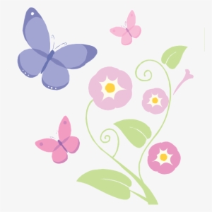 Lilac Flowers And Butterflies On Deviantart Lilac Flowers - Flowers And Butterflies Png