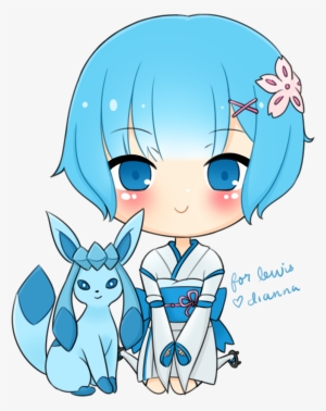 Rem X Glaceon - Glaceon