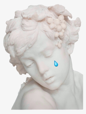 Tear Crying Statue Stone Vintage Aesthetic Tumblr Remix - Aesthetic Statue Png