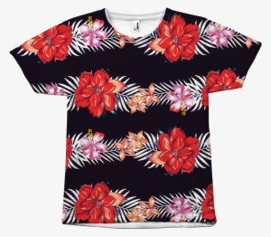 Midnight Lei Hawaiian T Shirt For Men & Women - T-shirt