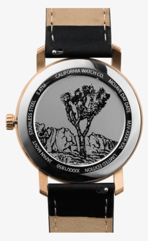 Mojave Leather Rose Gold Smoke - Watch