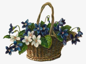 Vintage Accessories For The Pics - Clip Art Country Baskets Of Flowers By Laurie Images