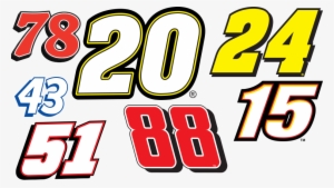 Nascar Numbers Png - Jeff Gordon Official Nascar 4 Inch X 4 Inch Die Cut