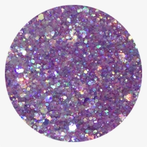 Grape Smoothie Glitter - Transparent Purple Glitter Circle