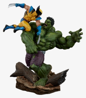 Hulk Vs Wolverine Maquette Statue By Sideshow Collectibles - Action Figure Wolverine Vs Hulk