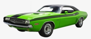 1971 Dodge Challenger Rt Green - 1967 1972 Cars Muscle