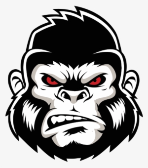 Gorilla 600*600 Transprent Png Free Download - Angry Gorilla Face Vector