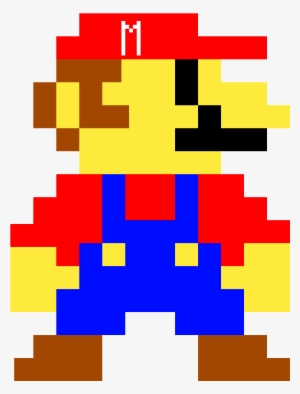 Mario 8 Bit - Mario Bros Pixel Png