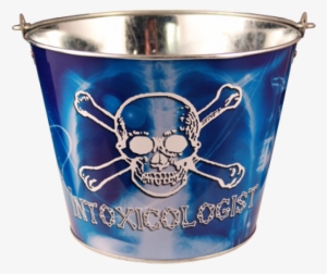 "intoxicologist" Metal Bucket - Bar Metal Intoxicologist Ice And Tips Bucket
