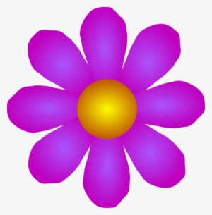 This Free Clipart Png Design Of Fuchia And Orange Flower