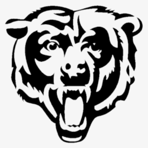 Roaring Bear Alternate Logo - Chicago Bears Logo Black And White