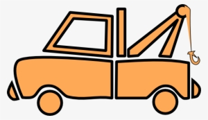 Orange Tow Truck Clip Art At Clker - Tow Truck Clip Art