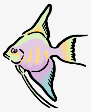 Vector Illustration Of Cartoon Colorful Tropical Fish - Fish Gif Transparent Background