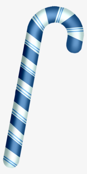 Candy Cane Clipart Winter Christmas - Blue And White Candy Cane
