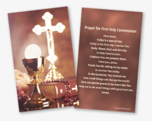 First Communion - Prayer Cards First Communion