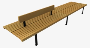 Wooden Bench For Urban Landscape - Mobiliario Urbano En Png
