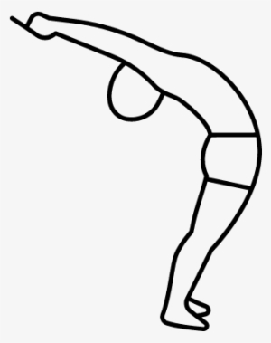 Man Stretching Back Vector - Sports