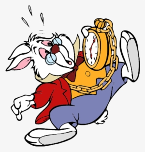 Alice In Wonderland Rabbit Png - White Rabbit With Watch