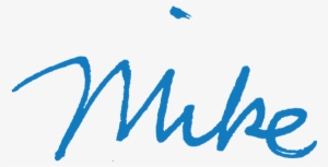 Mike Signature - Signature In Blue Ink Png