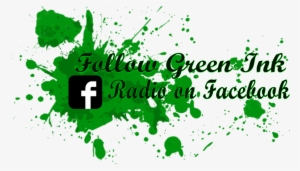 Green Ink Radio Facebook - Yellow Paint Splash Background