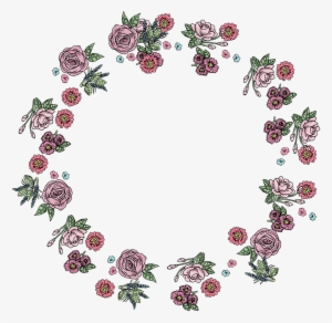 Floral Circular Frame - Flores Em Circulo Png Casamento