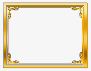 15 Gold Frame Border Png For Free On Mbtskoudsalg - Gold Certificate Border Png