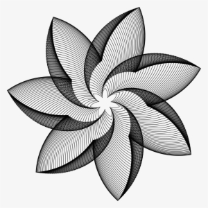 Flower Line Art Library - Imagen De Abstraccion Geometrica