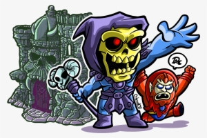 Skeletor Y Beast Man Motu Masters Del Universo, Animación, - Skeletor