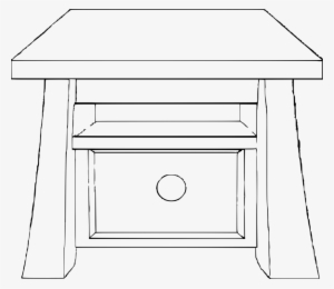 Bedside Tables /m/02csf Drawing - Nightstand