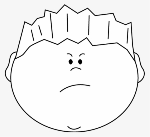 Mad Face Angry Face Clip Art Clipart - Sad Clipart Black And White