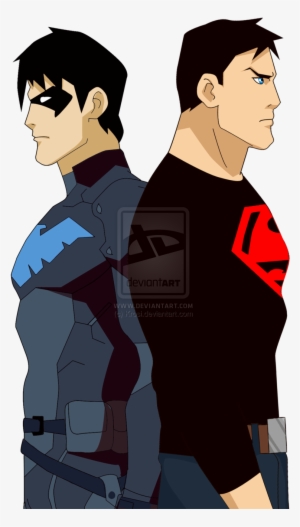 Justicia Joven Fondo De Pantalla Probably Containing - Young Justice Nightwing And Superboy