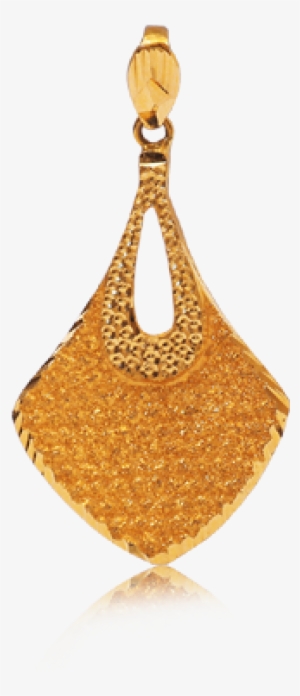 Beautiful Marquise Design Gold Pendant - Pendant