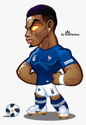 worldcup russia mascotization project paul pogba caricature - worldcup russia 2018 mascotization