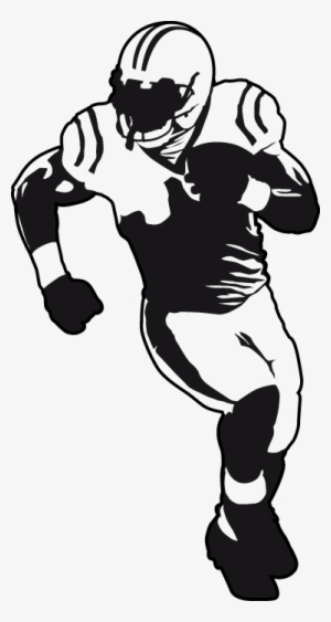 American Football Player Wall Sticker - Football Player Silhouette Png