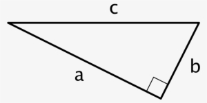 A Right Triangle With Legs Labeled “a” And “b - Right Triangle Tilted