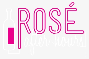 Roselogowhite - Pink Rose Wine Design Png