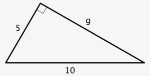 A Right Triangle, Where One Leg Has A Length Of 5 Units, - Triangolo Geometria