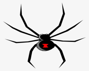 Black Widow Clipart Colorful - Black Widow Spider Logo
