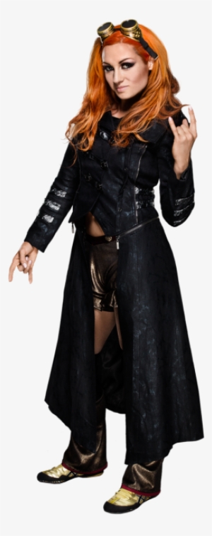 Kurt Angle And Becky Lynch Of Wwe At Wizard World Con - Becky Lynch Trench Coat