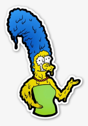 Melty Marge Simpson Sticker - Art